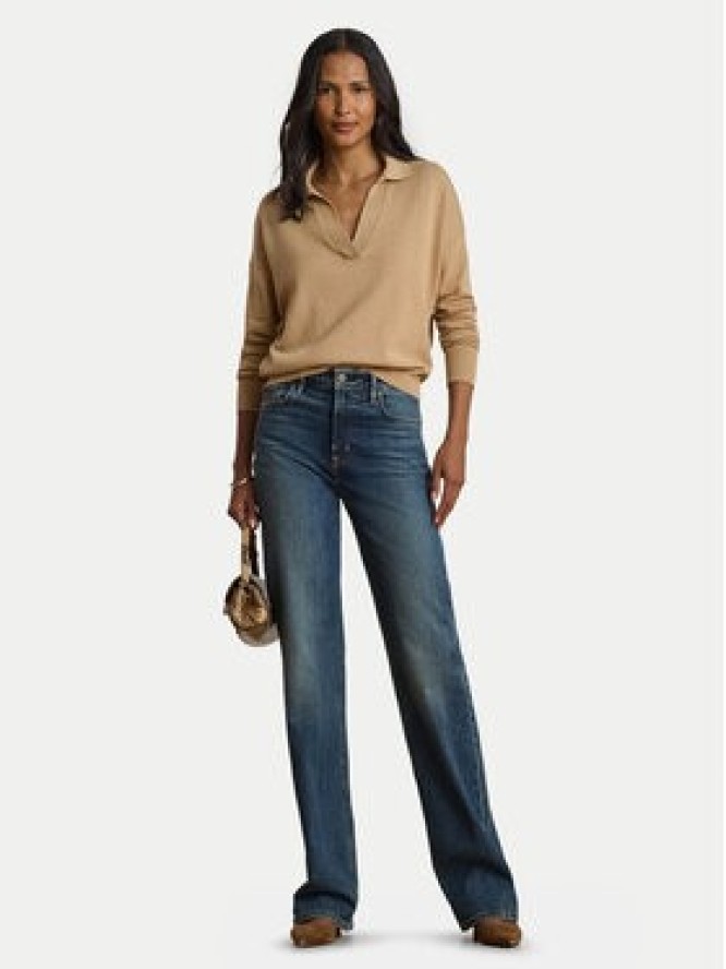 LAUREN RALPH LAUREN Sweter 200P14056004 Beżowy Regular Fit