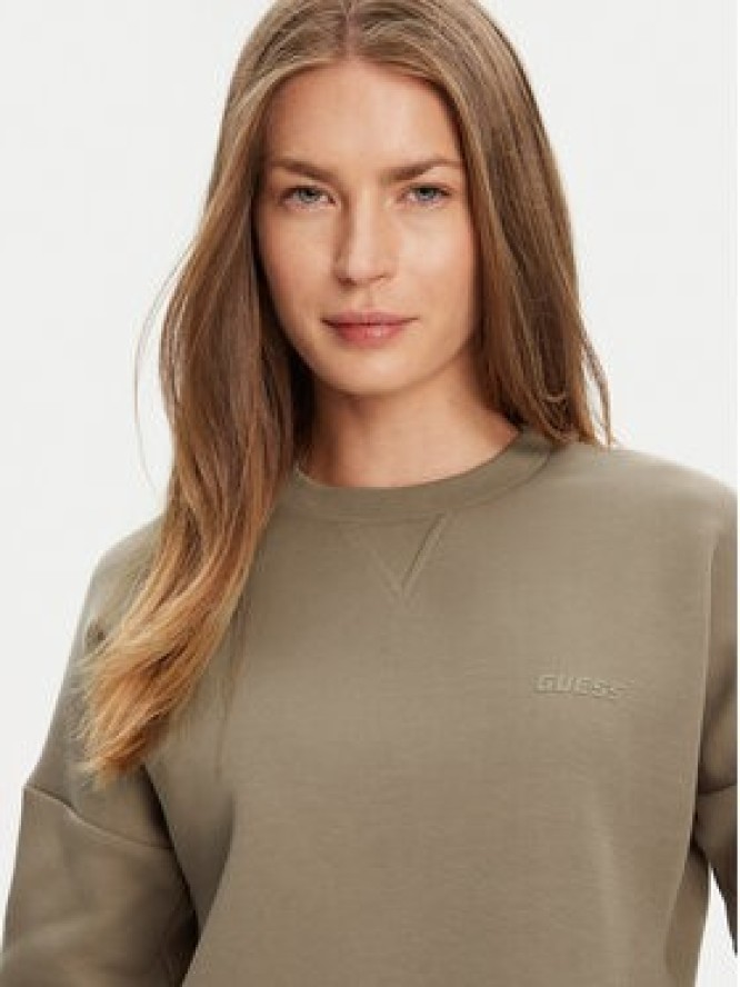 Guess Bluza V3BQ16 KB3P2 Brązowy Regular Fit