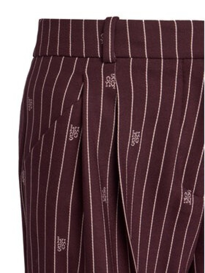 HUGO Spodnie materiałowe Haviri 50554419 Bordowy Relaxed Fit