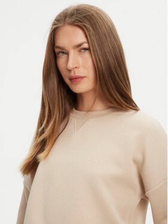 Guess Bluza V3BQ16 KB3P2 Beżowy Regular Fit