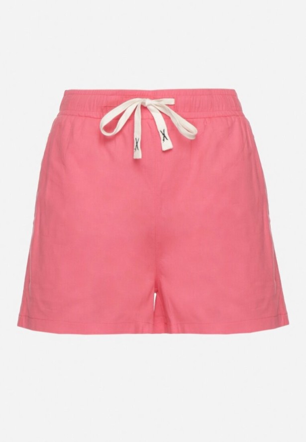 Fuksjowe Bawełniane Szorty z Wysokim Stanem Tanalianea