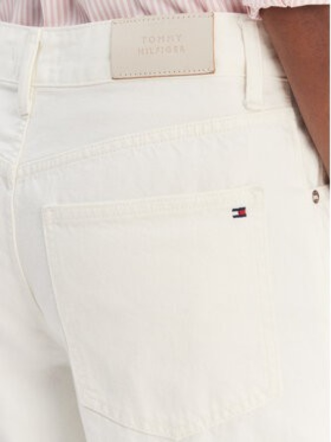 Tommy Hilfiger Jeansy WW0WW49500 Écru Barrel Fit