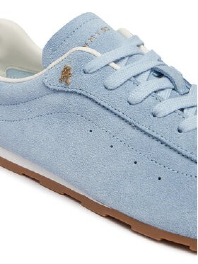 Tommy Hilfiger Sneakersy Th Bella Low Runner Suede FW0FW09189 Błękitny