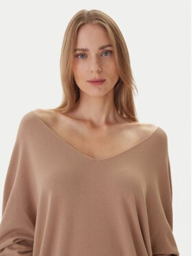 Kontatto Sweter 3M0815C Beżowy Relaxed Fit