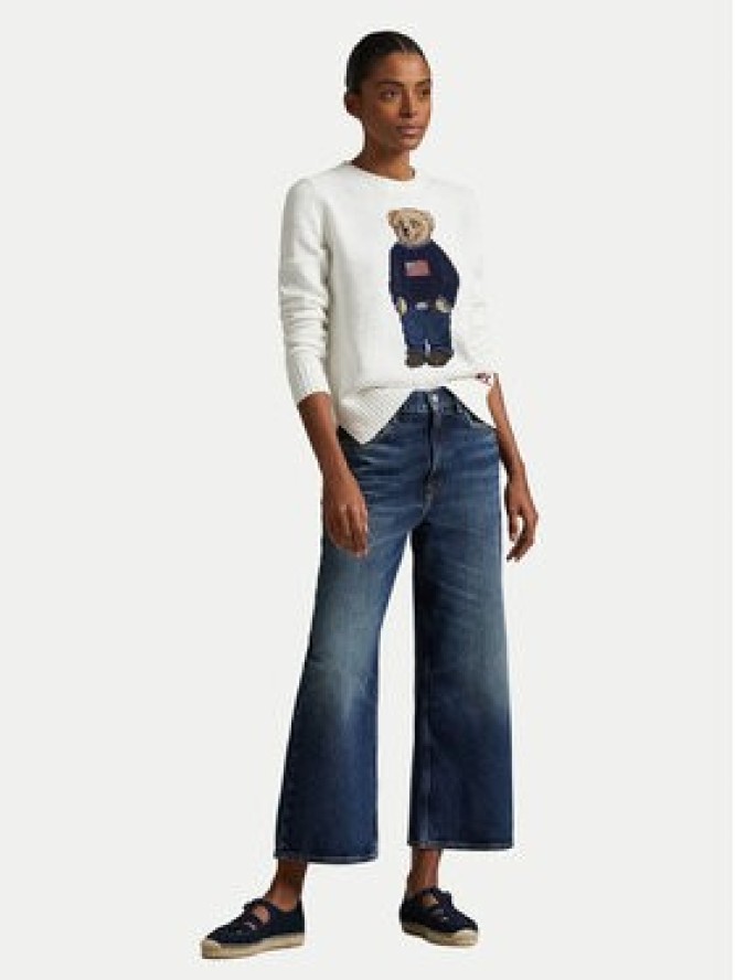 Polo Ralph Lauren Sweter 211978359001 Biały Relaxed Fit