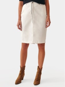 Tatuum Spódnica midi Hinoki 1 T2307.174 Biały Loose Fit