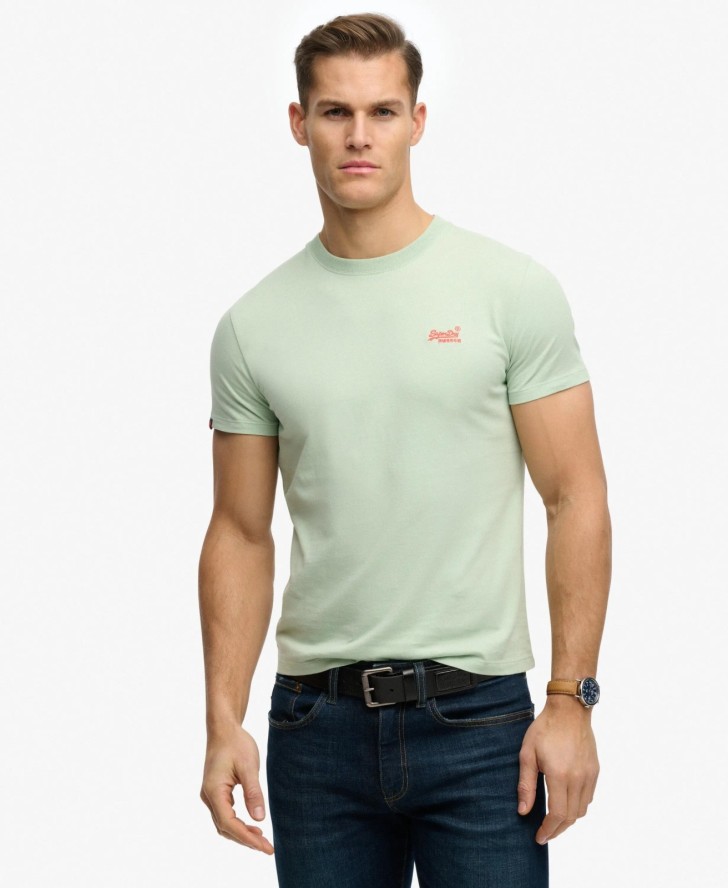 superdry Koszulka Essential Logo slim z bawełny organicznej