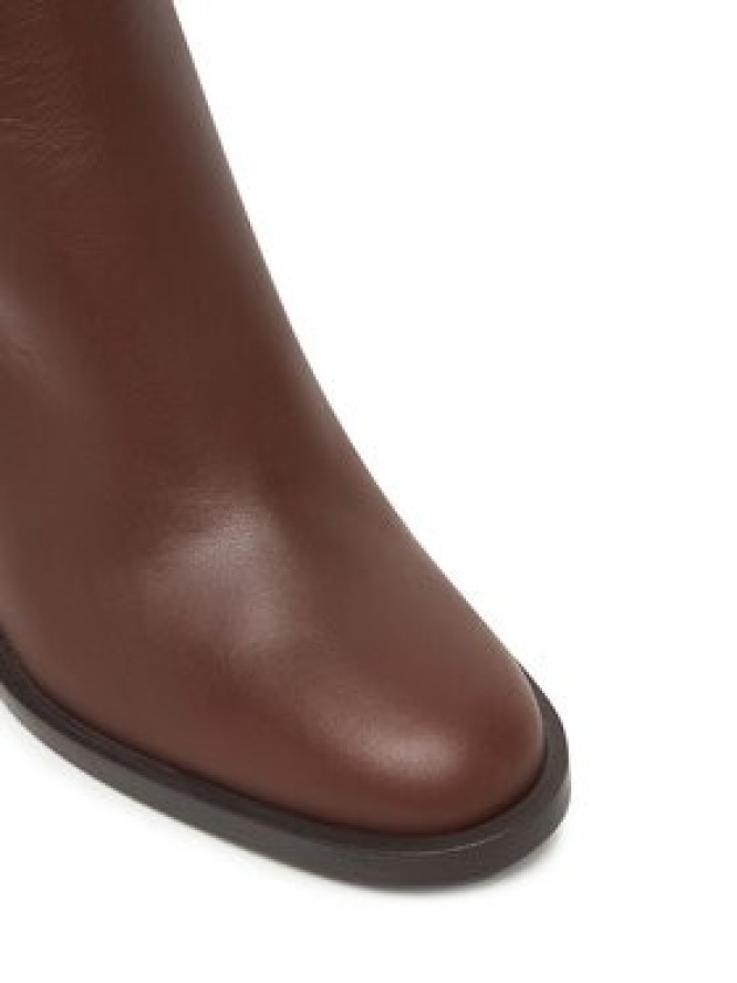 Max Mara Botki Midiboot80 25247960726 Brązowy