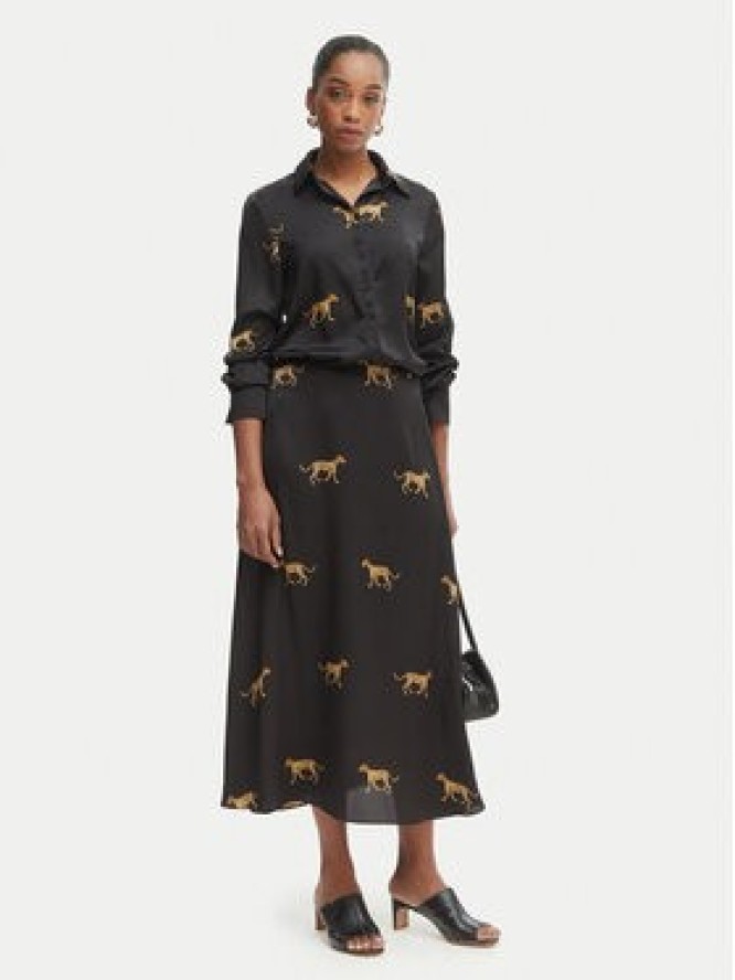 LOLA CASADEMUNT Spódnica maxi LS2608008 Czarny Regular Fit