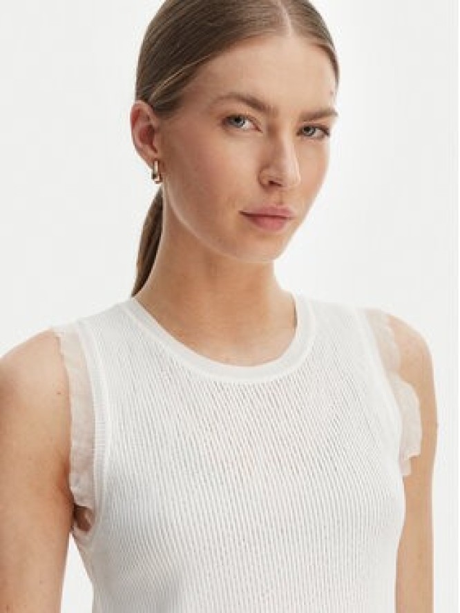 Rinascimento Bluzka CFM0012241003 Biały Slim Fit