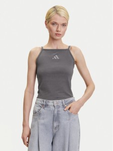 adidas Top ALL SZN Rib JJ1223 Szary Slim Fit