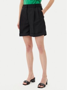 Tommy Hilfiger Szorty materiałowe WW0WW44767 Czarny Regular Fit