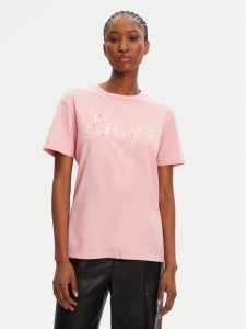 HUGO T-Shirt Damacia_5 50544868 Różowy Regular Fit
