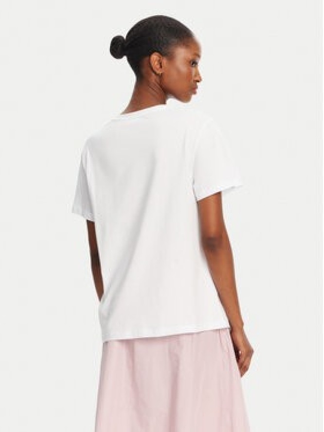 Marella T-Shirt Foglia 2515971042 Biały Regular Fit