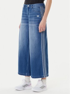adidas Jeansy adicolor Denim Adilenium JV7454 Niebieski Wide Leg
