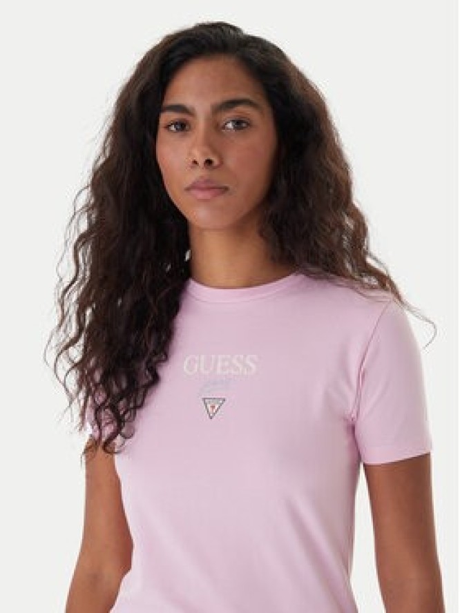 Guess Jeans T-Shirt W6RI15 J1314 Różowy Regular Fit