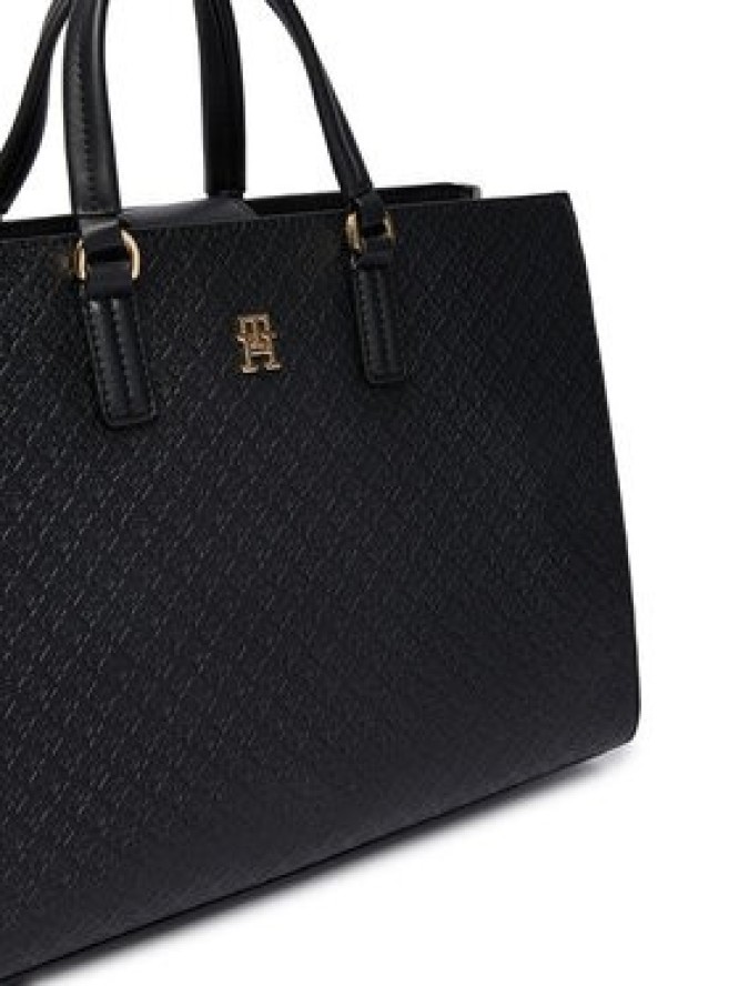 Tommy Hilfiger Torebka Th Daily Satchel Mono AW0AW18418 Czarny