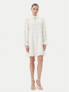 Bruuns Bazaar Sukienka koktajlowa Armade BBW4396 Biały Regular Fit