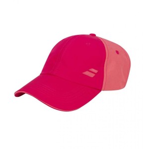 Czapka tenisowa juniorska Babolat BASIC LOGO - różowa