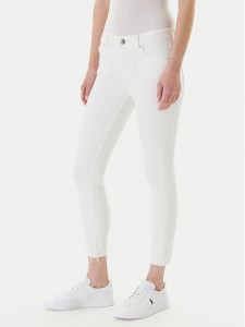 Mustang Jeansy Shelby 1016183 Biały Skinny Fit