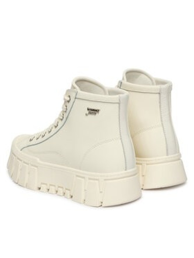Tommy Jeans Sneakersy Tjw Platform Sneaker Leather Mc EN0EN03133 Kremowy