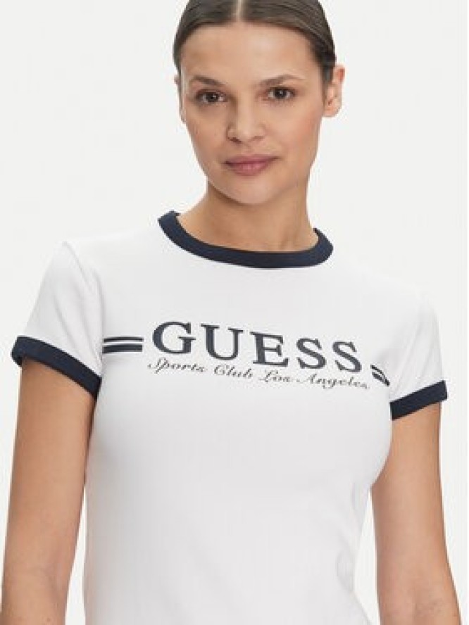 Guess Sukienka codzienna V5GK02 KCQX1 Biały Slim Fit