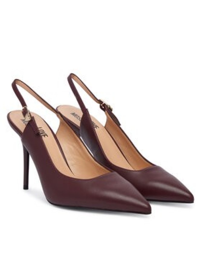 LOVE MOSCHINO Szpilki JA10149G1PIA0552 Bordowy