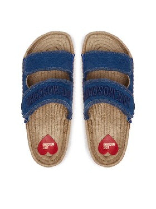 LOVE MOSCHINO Espadryle JA28383G0MJO5700 Niebieski