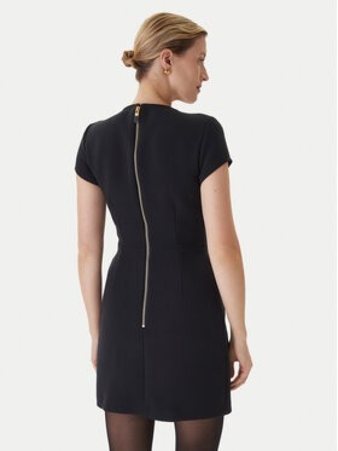 Elisabetta Franchi Sukienka koktajlowa AB-819-57E2-V690 Czarny Regular Fit