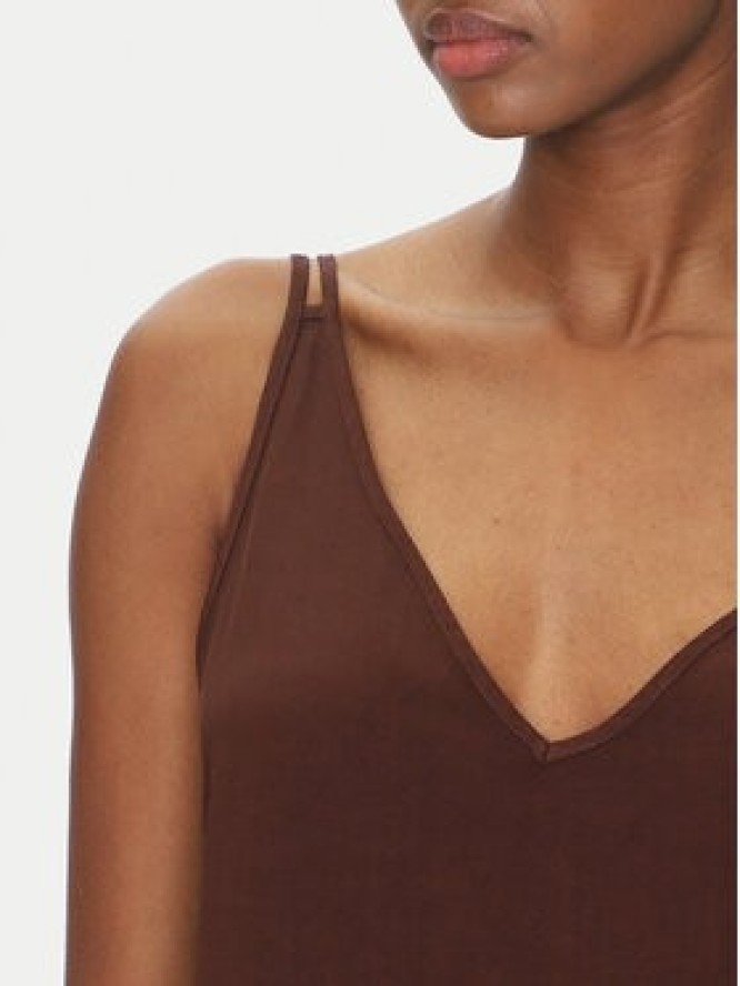 ViCOLO Sukienka letnia TD0758 Brązowy Regular Fit