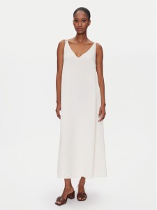 ViCOLO Sukienka letnia TD0758 Écru Regular Fit