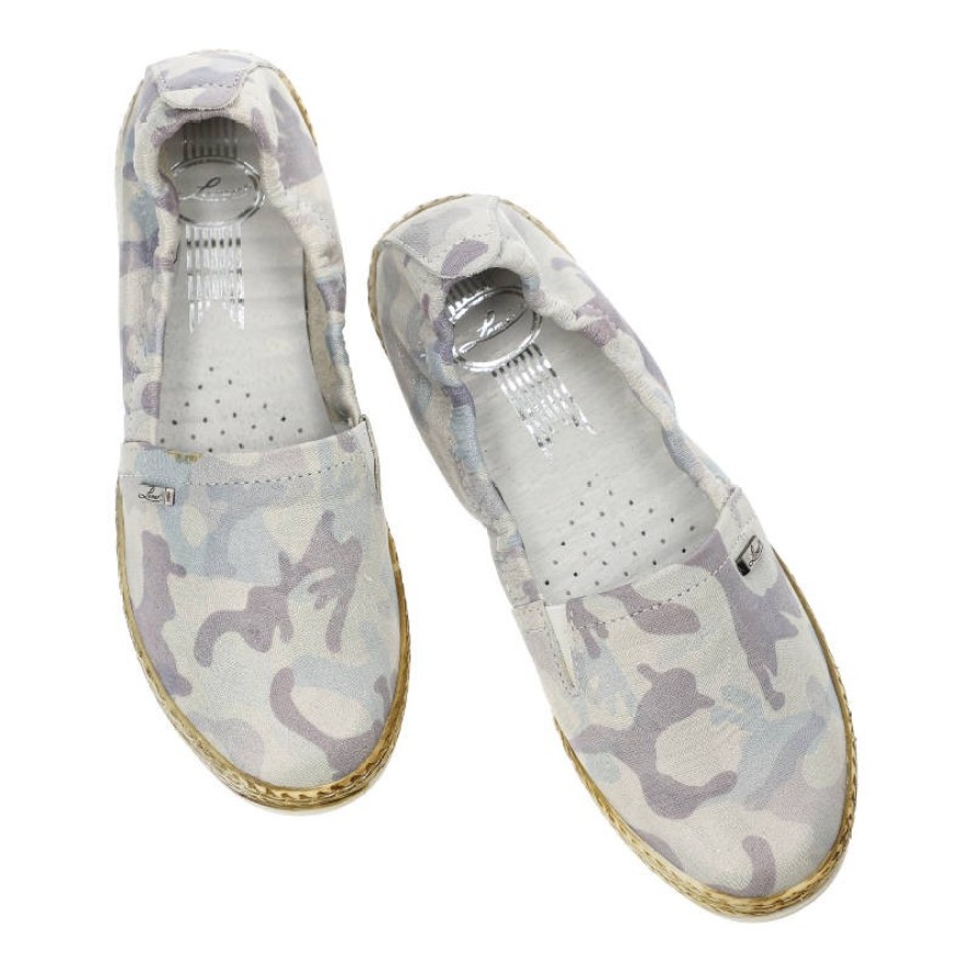 Niebieskie Espadryle Lemar Damskie Wygodne Lekkie Buty