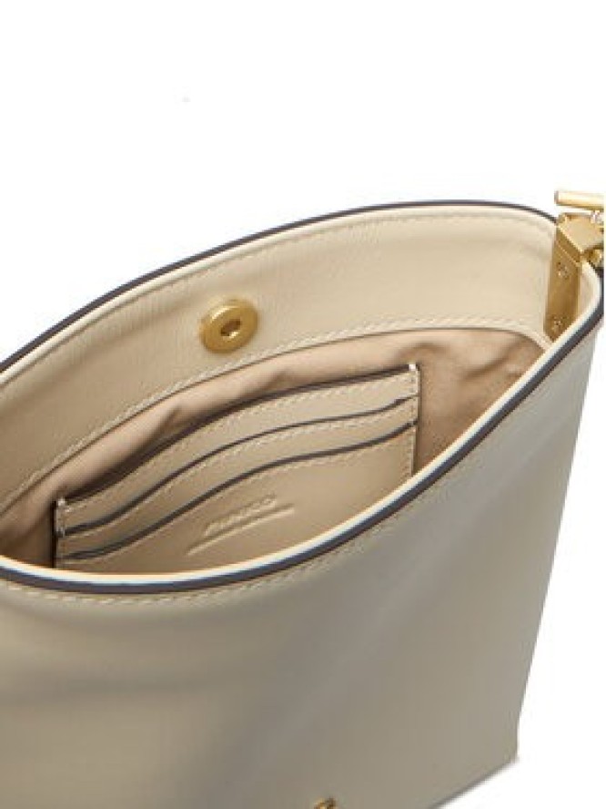 PINKO Torebka Flat Satchel AI 25-26 PCPL 105352 A0QO Écru