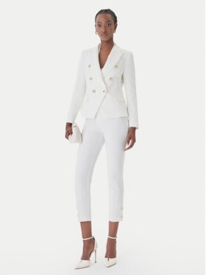 Rinascimento Marynarka CFC0128639003 Biały Regular Fit