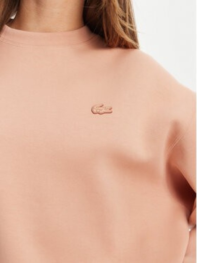 Lacoste Bluza SF5614 Pomarańczowy Oversize