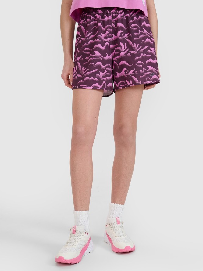 4F Spodenki plażowe damskie - fioletowe M