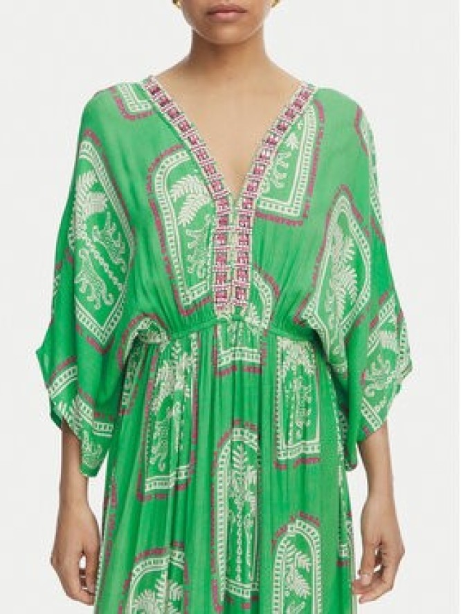 LOLA CASADEMUNT Sukienka letnia LS2616049 Zielony jasny Relaxed Fit