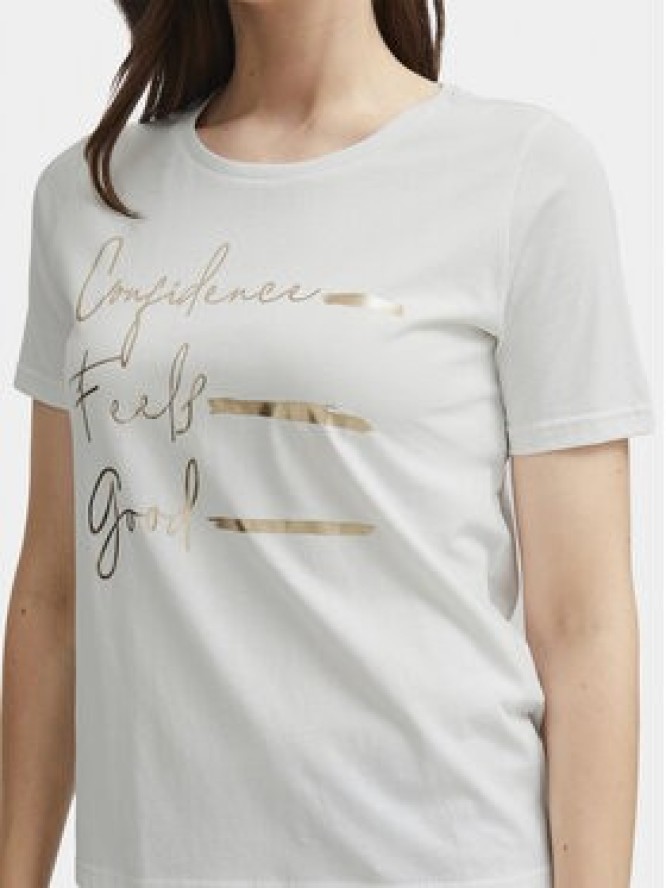 Fransa T-Shirt 20613424 Biały Regular Fit