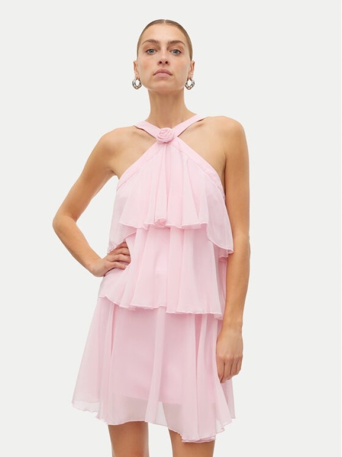 Vero Moda Sukienka koktajlowa Felicia 10329767 Różowy Regular Fit