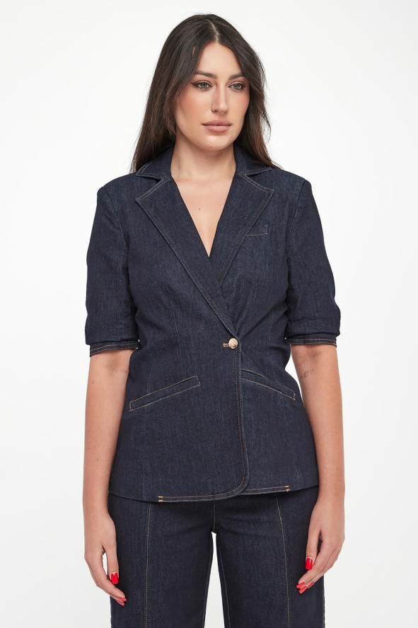 Żakiet damski jeansowy JOSEPH RIBKOFF