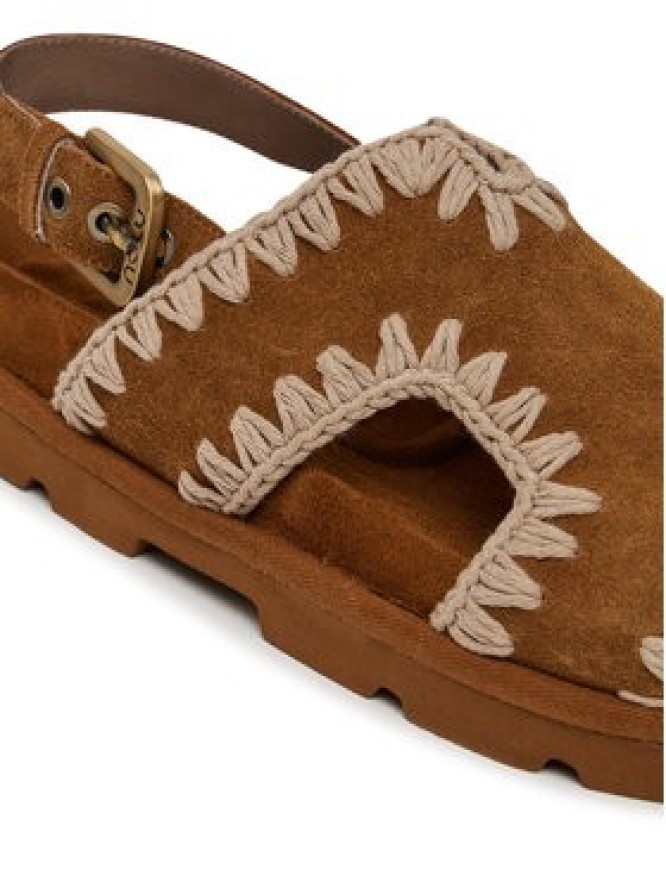 Mou Sandały Low bio sandal MU.SW631006A Brązowy