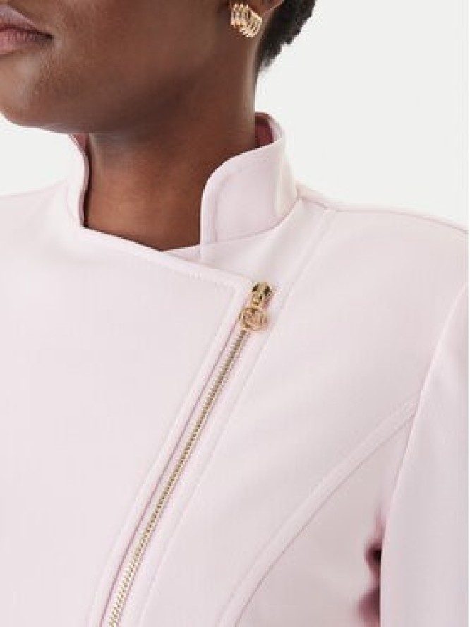 Rinascimento Marynarka CFC0127901003 Różowy Slim Fit