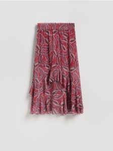 Wzorzysta spódnica maxi - wielobarwny