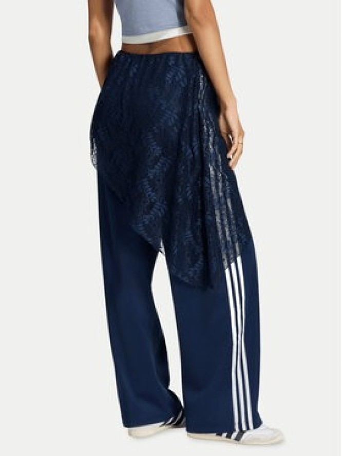 adidas Spodnie dresowe 2In1 Firebird Loose Track Trousers With Lace Skirt LG4273 Niebieski Relaxed Fit