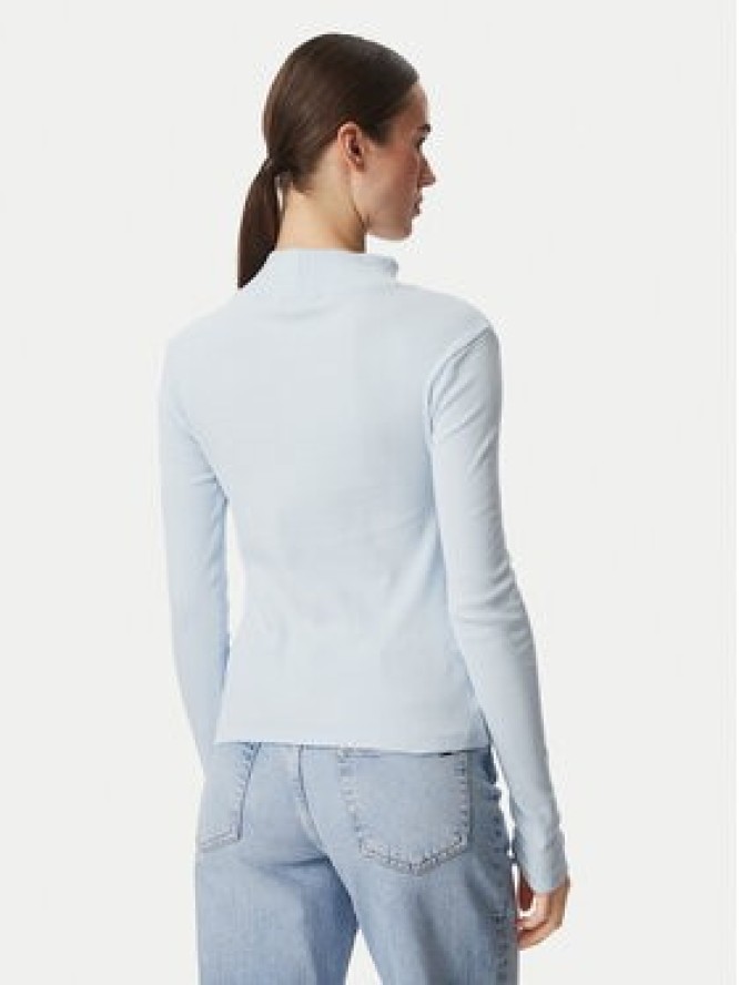 Tommy Jeans Bluzka Essential DW0DW19830 Niebieski jasny Slim Fit