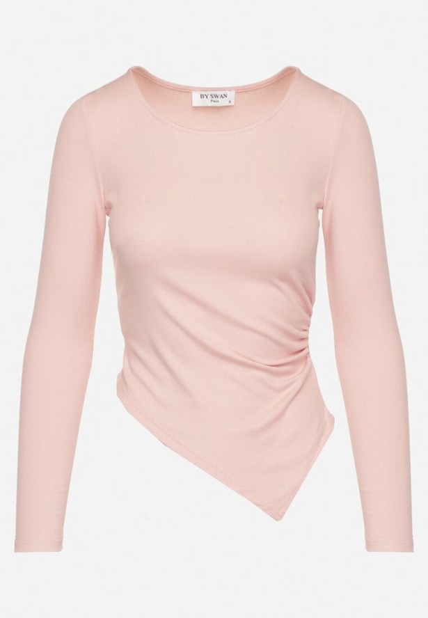 Różowa Bluzka o Asymetrycznym Kroju Tatiletia