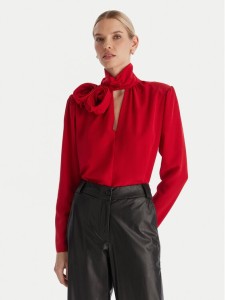 ACCESS FASHION Bluzka 54-2063-171 Czerwony Regular Fit