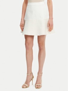 Guess Spódnica mini W5GD87 WH610 Écru Regular Fit