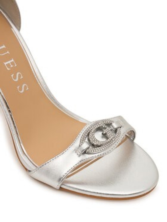 Guess Sandały FLJKBB LEL03 Srebrny