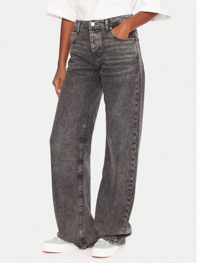 Roxy Jeansy Milla ERJDP03312 Szary Wide Leg